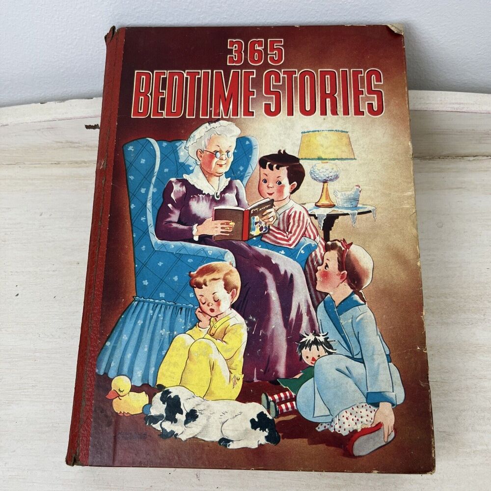 Vintage 1937 Edition of 365 Bedtime Stories Hardcover Children's Book Classic